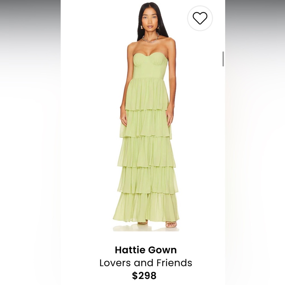 Lovers + Friends Lime Maxi Dress